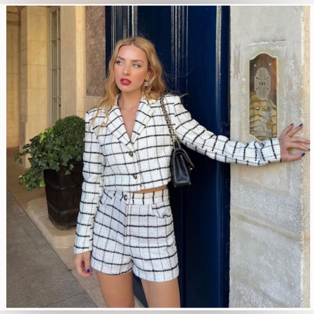 Zara Tweed Short and Blazer set